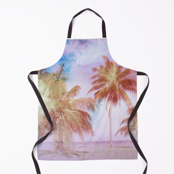 Item preview, Vivid Colors Retro Palm Trees on Tropical Beach designed and sold by CountyKent.