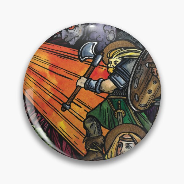 Item preview, Balor fights the Tuatha Dé Danann designed and sold by fateofthenorns.