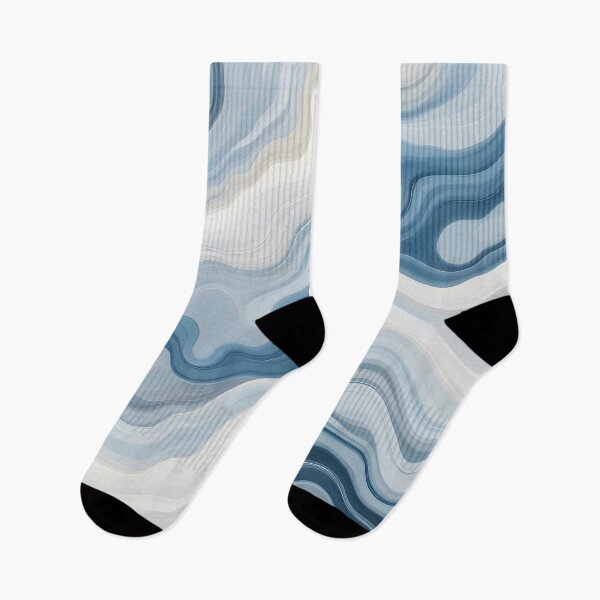 Item preview, Blue Marble Waves, Ocean Inspired Minimalistic Design, Modern Wavy Pattern, Swirling Blue Soothing Colors designed and sold by Kintsugi99.