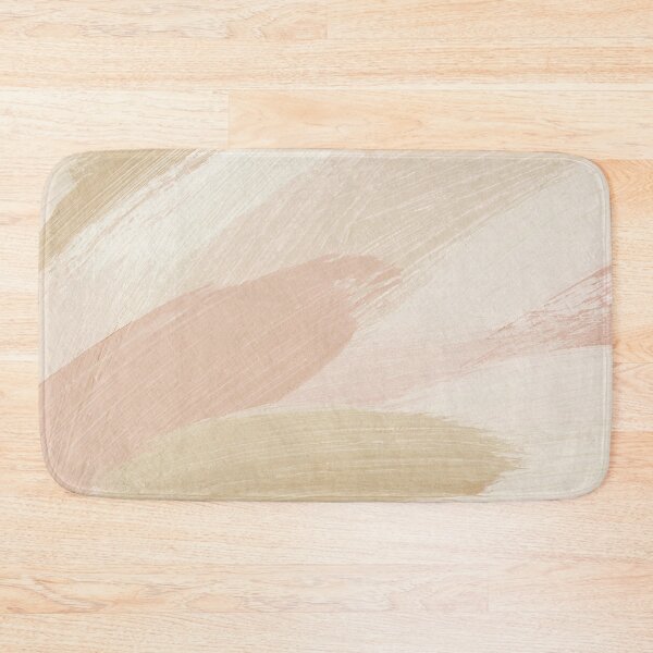 Item preview, Neutral Abstract Beige and Pink Brushstrokes Art by Synplus designed and sold by synplus.