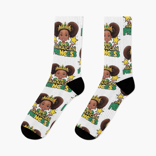 Item preview, Jamaican Princess Cute Afro Girl Crown Black Girl designed and sold by ArtFromBeyond.