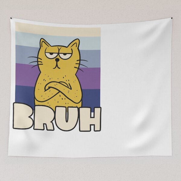 Item preview, Bruh Meme Funny Saying Brother Greeting Teens Boys Bruh Cat designed and sold by smartrocket.
