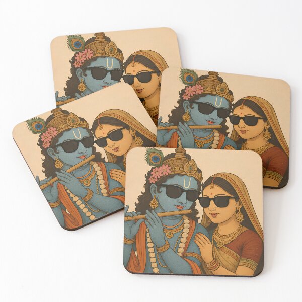 Item preview, Radha and Krishna with specs designed and sold by ProcatenedSOul.