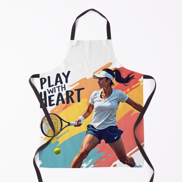 Item preview, Play with Heart - Dynamic Tennis Art Print designed and sold by nhk999.