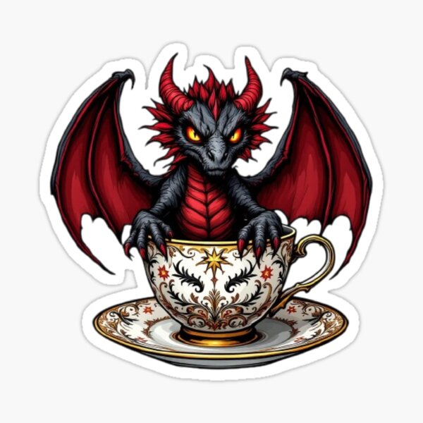 Item preview, My Dragon's Patience is Empty, Like this Teacup designed and sold by NightWispStudio.