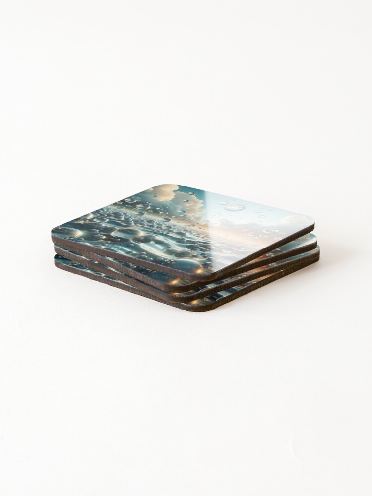 Thumbnail 4 of 5, Coasters (Set of 4), Spring Rain designed and sold by Intriguing-Shop.
