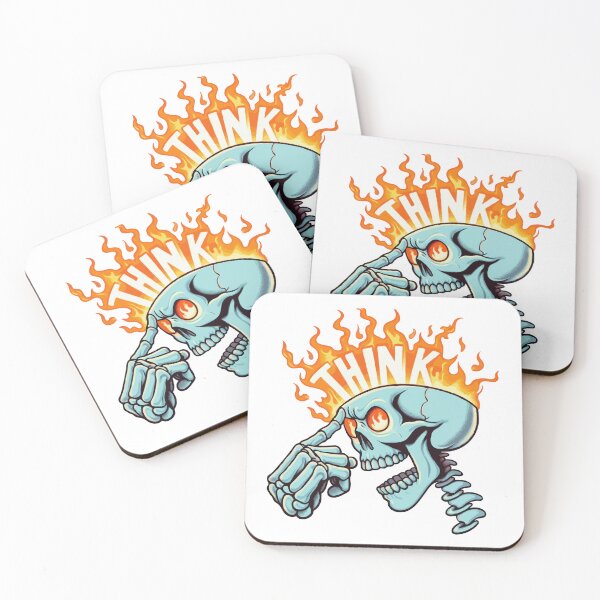 Item preview, Skull On Fire Think  designed and sold by Gkinoki.