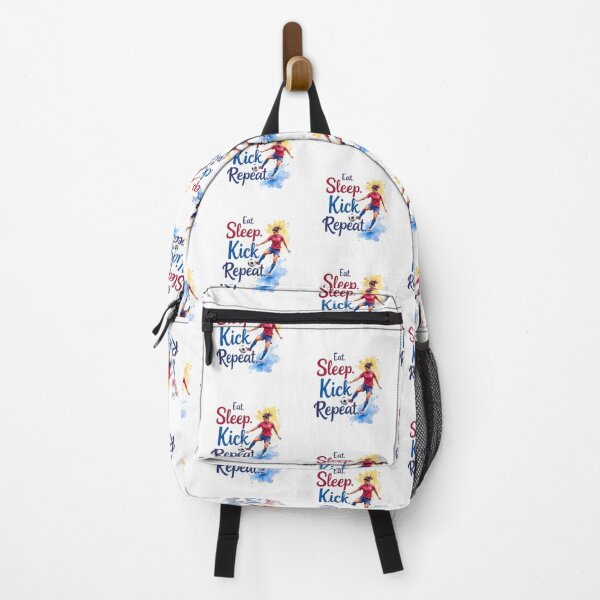 Item preview, Eat Sleep Kick Repeat – Motivational Sports Art designed and sold by nhk999.