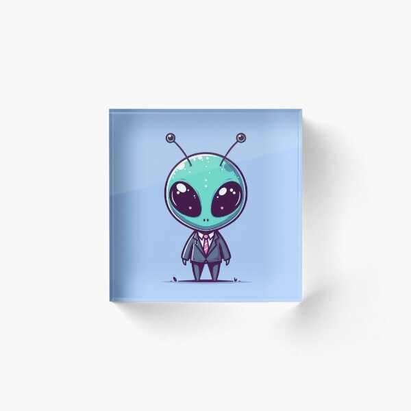 Item preview, Cute Chibi Alien In Suit  designed and sold by Sweet Chibi Dreams.