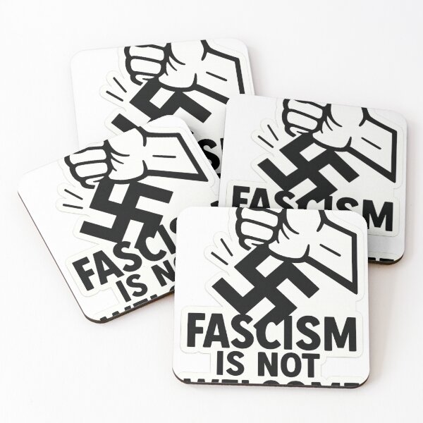Item preview, Fascism Is Not Welcome – Bold Anti-Fascism Graphic designed and sold by Aryabek.
