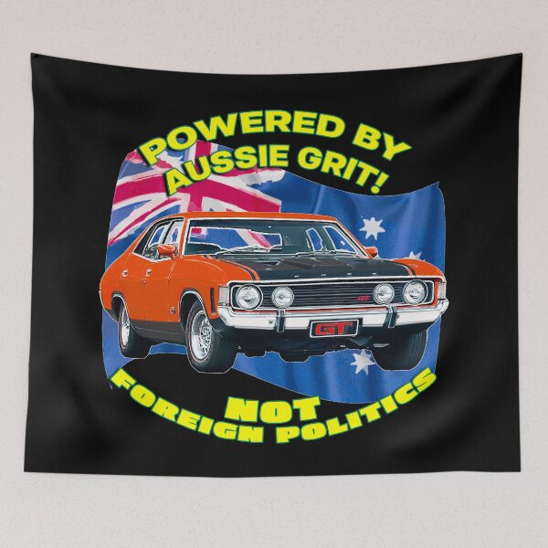 Item preview, XA Falcon GT Cartoon - Aussie Muscle Car - Powered by Grit designed and sold by Michael van der Hoorn.