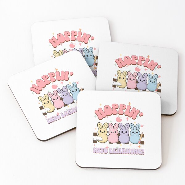 Item preview, Hoppin' Into Learning – Cute Easter Peeps Teacher designed and sold by InspireHubWear.