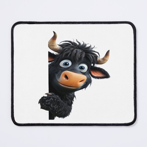 Item preview, Cheerful  Black Bull Character designed and sold by AxstinGraphics.