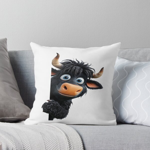 Item preview, Cheerful  Black Bull Character designed and sold by AxstinGraphics.