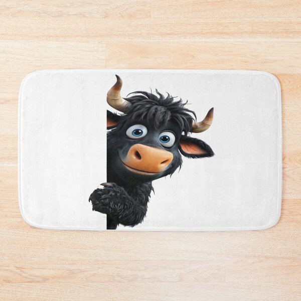Item preview, Cheerful  Black Bull Character designed and sold by AxstinGraphics.