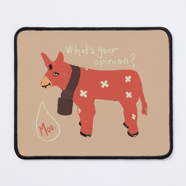 Item preview, Orange Cow says Moo — Funny Animal Quote Art designed and sold by loridelisle.