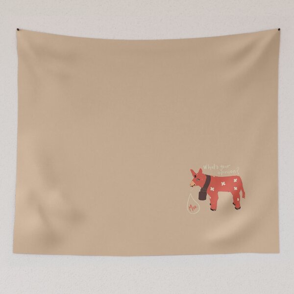 Item preview, Orange Cow says Moo — Funny Animal Quote Art designed and sold by loridelisle.