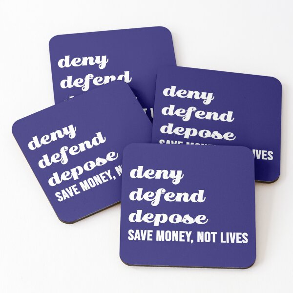 Item preview, Deny defend depose. Save money, not lives designed and sold by hitNmiss.