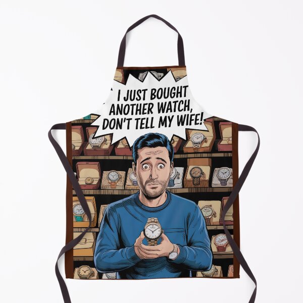 Item preview, Comic Art for the Watch Obsessed Husband designed and sold by WatchesAndMore.
