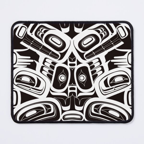 Item preview, White Totem Native Formline Design Orca Bear Raven designed and sold by 19pisces.