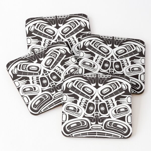 Item preview,  White Totem Native Formline Design Orca Bear Raven designed and sold by 19pisces.