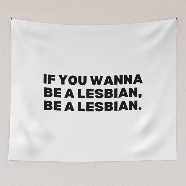 Item preview, Be a lesbian - black and white edition designed and sold by Spiffle.
