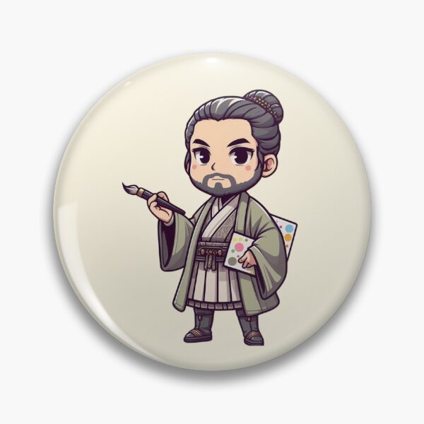 Item preview, Cute Chibi Drawing Sensei #FBF5E2 designed and sold by Sweet Chibi Dreams.
