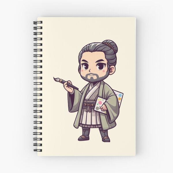 Item preview, Cute Chibi Drawing Sensei #FBF5E2 designed and sold by Sweet Chibi Dreams.