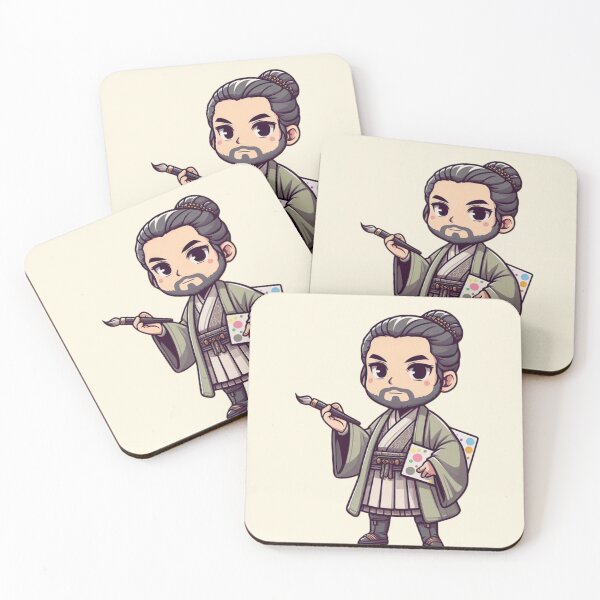 Item preview, Cute Chibi Drawing Sensei #FBF5E2 designed and sold by Sweet Chibi Dreams.