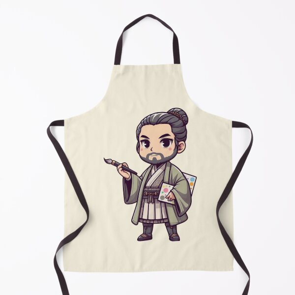Item preview, Cute Chibi Drawing Sensei #FBF5E2 designed and sold by Sweet Chibi Dreams.