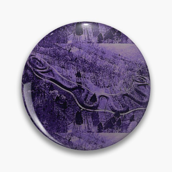 Item preview, Serpent Mound Ohio Ariel Photograph - Purple designed and sold by Earth Nature Creations.