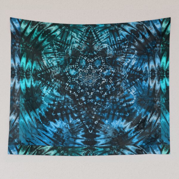 Item preview, Indigo Blue Tie Dye Trippy Pattern designed and sold by AuroraXGreen.