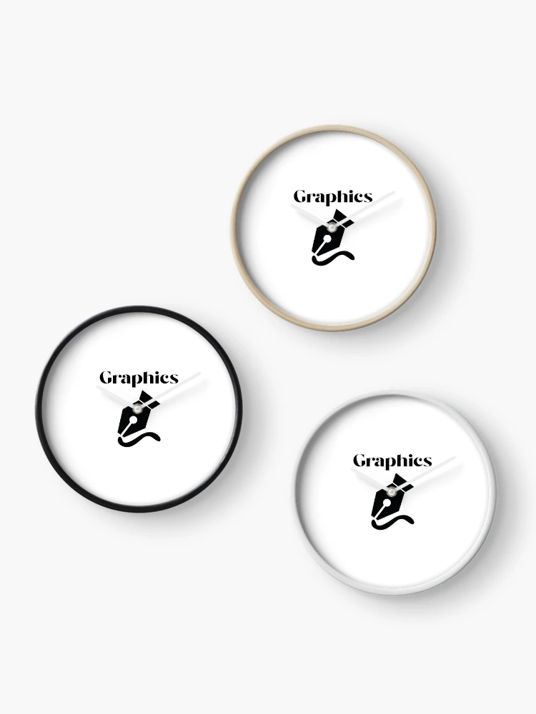 Thumbnail 3 of 4, Clock, Gift For Graphics Designer designed and sold by IRON WINGS /USAF.
