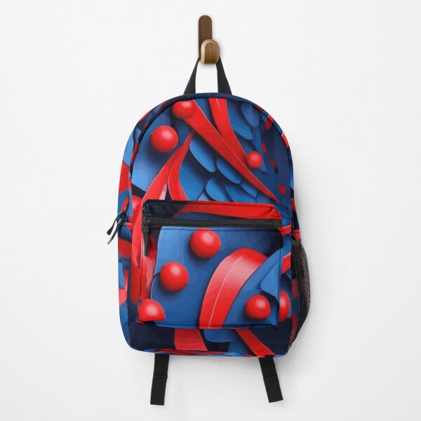 Item preview, Abstract Spiral Red and Blue Geometric Spiral designed and sold by Vicky Brago-Mitchell®.