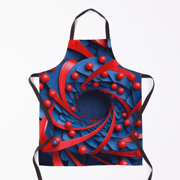 Item preview, Abstract Spiral Red and Blue Geometric Spiral designed and sold by Vicky Brago-Mitchell®.