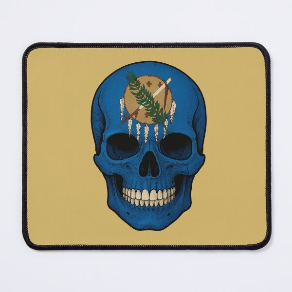 Item preview, Oklahoma Flag Skull designed and sold by WilAugusta.