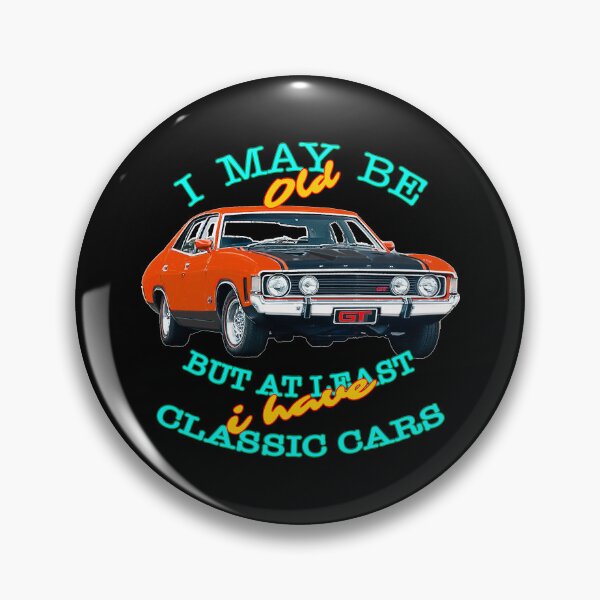 Item preview, Classic Car Humor Sticker – I May Be Old But I Have Classic Cars designed and sold by Michael van der Hoorn.