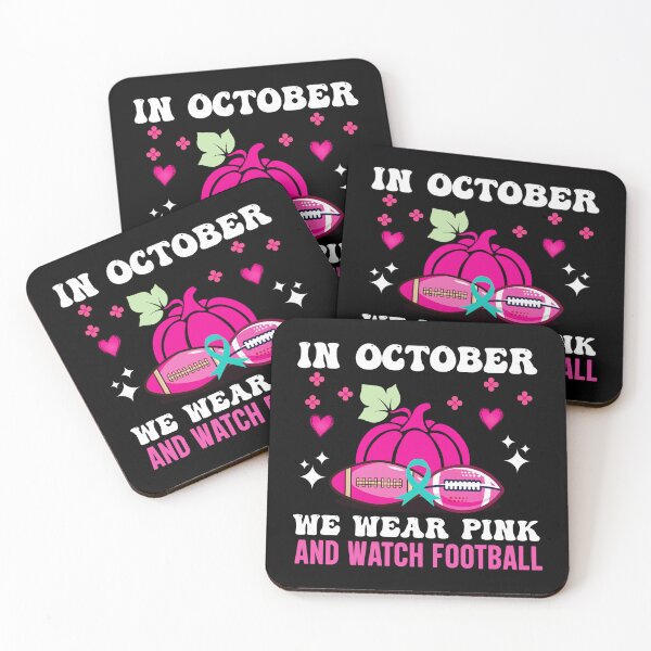 Item preview, In October We Wear Pink And Watch Football designed and sold by GabrieSketcham.