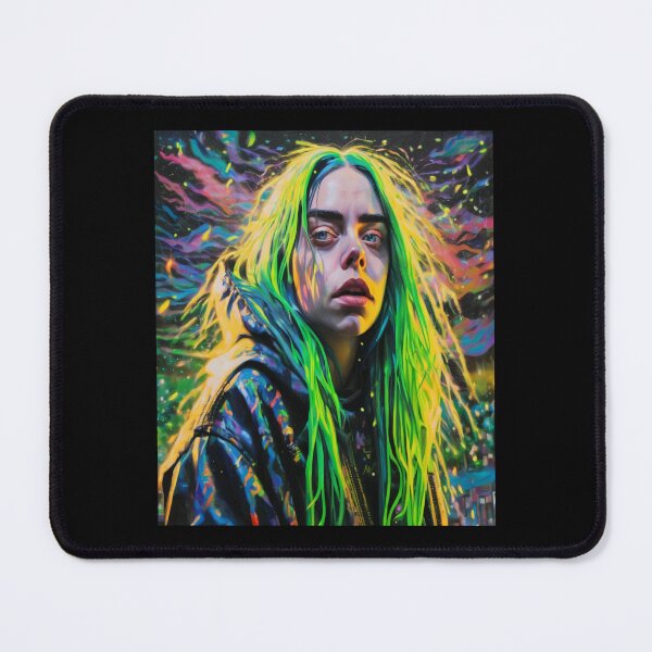 Item preview, "Neon Explosion: Billie Eilish in the Urban Night" designed and sold by Artisticanvas.