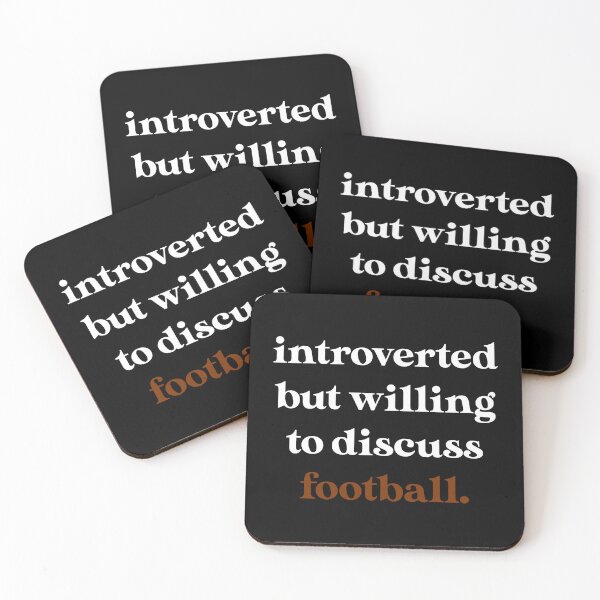 Item preview, Introverted But Willing To Discuss Football designed and sold by GabrieSketcham.