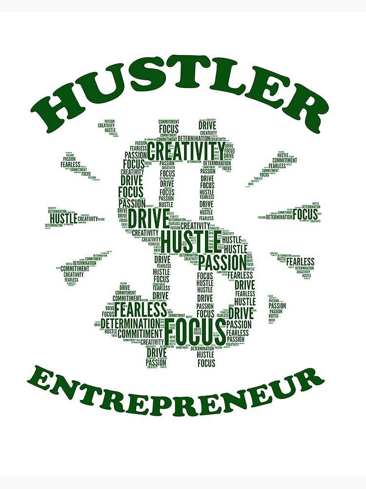 Hustler with Green Sign" Art Board for Sale by teebrandz |