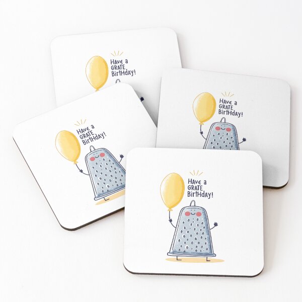 Item preview, Have a GRATE Birthday—Hope It’s Not Too CHEESY! | A Grate Pun for a Deliciously Fun Celebration designed and sold by FUNqoosh.