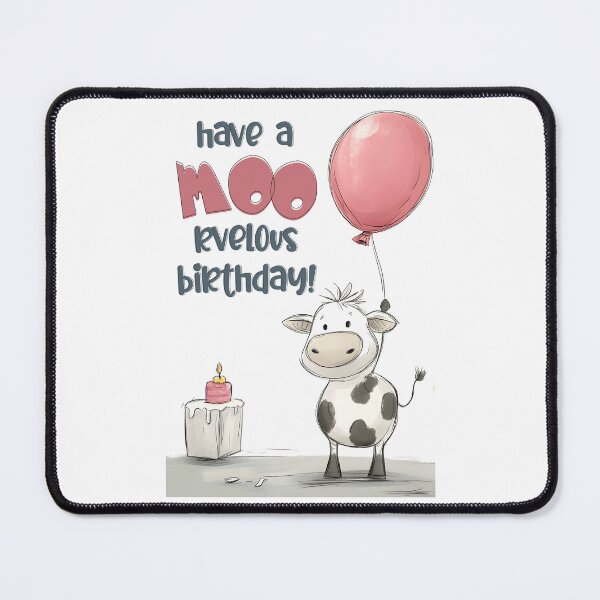 Item preview, Have a MOO-rvelous Birthday! | A Cow-mazing Celebration Full of Fun and Laughter designed and sold by FUNqoosh.