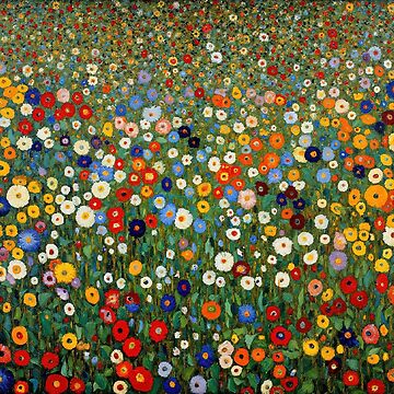 Aperçu de l'œuvre Jardin de fleurs de Gustav Klimt de maniacfitness