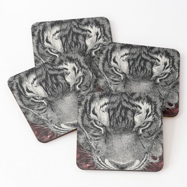 Item preview, Intense Tiger Illustration designed and sold by Qim X Fantasy.