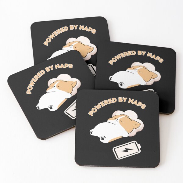Item preview, Sleepy Corgi: Powered by Naps designed and sold by LongHaulHumor.