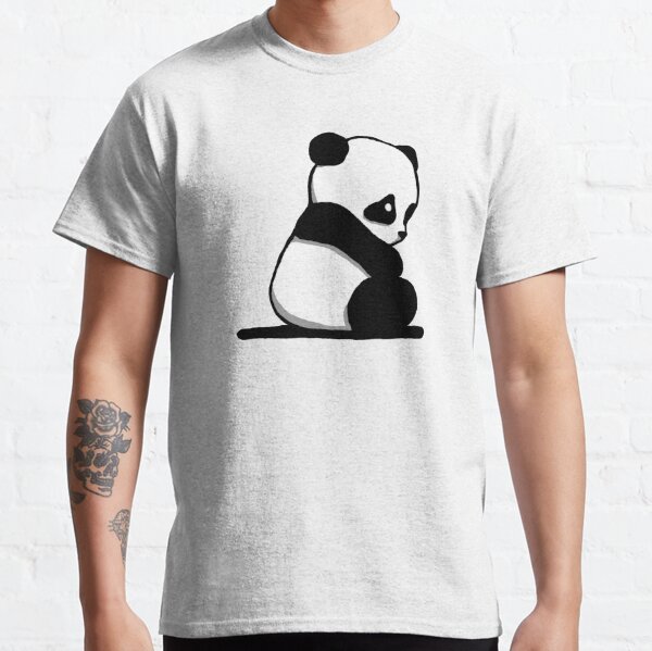 t-shirt com desenho de panda triste - TenStickers