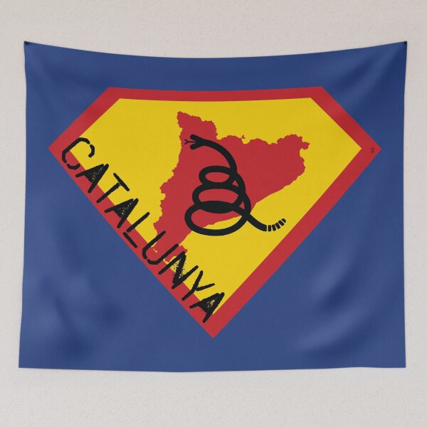 Item preview, CATALONIA CATALAN SHIELD - Freedom Is The Superpower - Modern Gadsden Snake Flag - Dont Tread On Me SUPERHERO CATALUNYA spellout design designed and sold by pelagio.