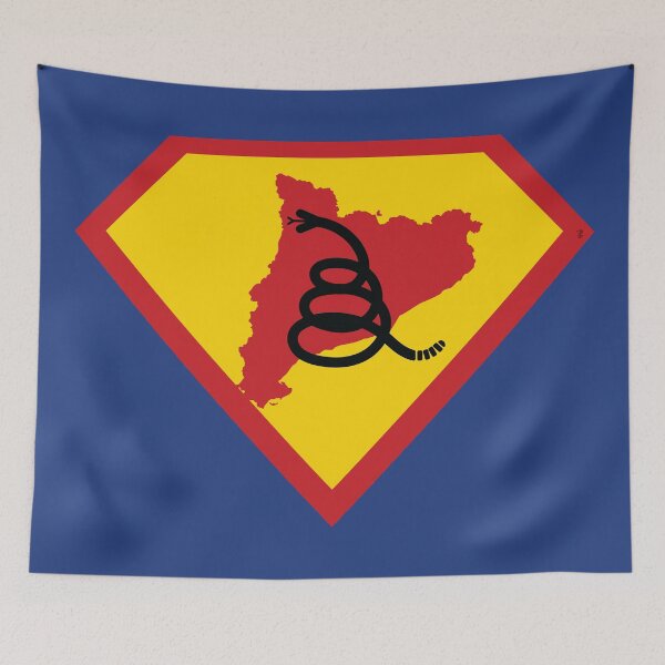 Item preview, CATALONIA CATALAN SHIELD - Freedom Is The Superpower - Modern Gadsden Snake Flag - Dont Tread On Me SUPERHERO CATALUNYA design designed and sold by pelagio.