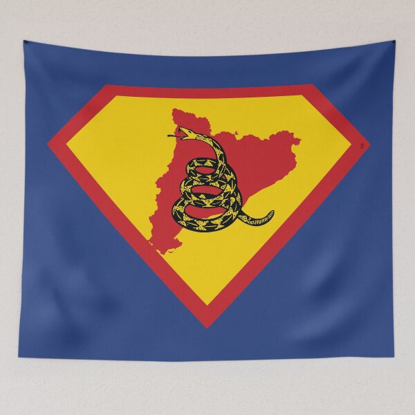Item preview, CATALONIA CATALAN SHIELD - Freedom Is The Superpower -  Gadsden Snake Flag - Dont Tread On Me SUPERHERO CATALUNYA design designed and sold by pelagio.